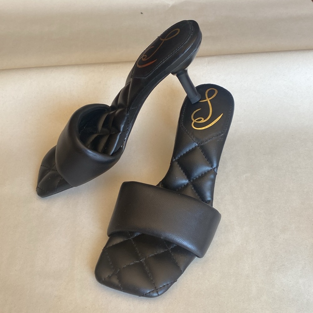 Sam Edelman quilted leather mule sandal